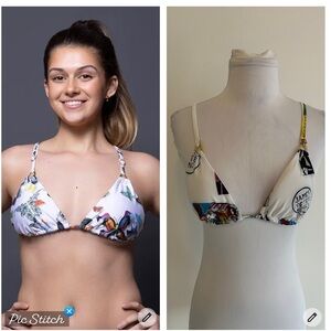 Swiminista x JPH Sexy Bikini Top Art Toss Print